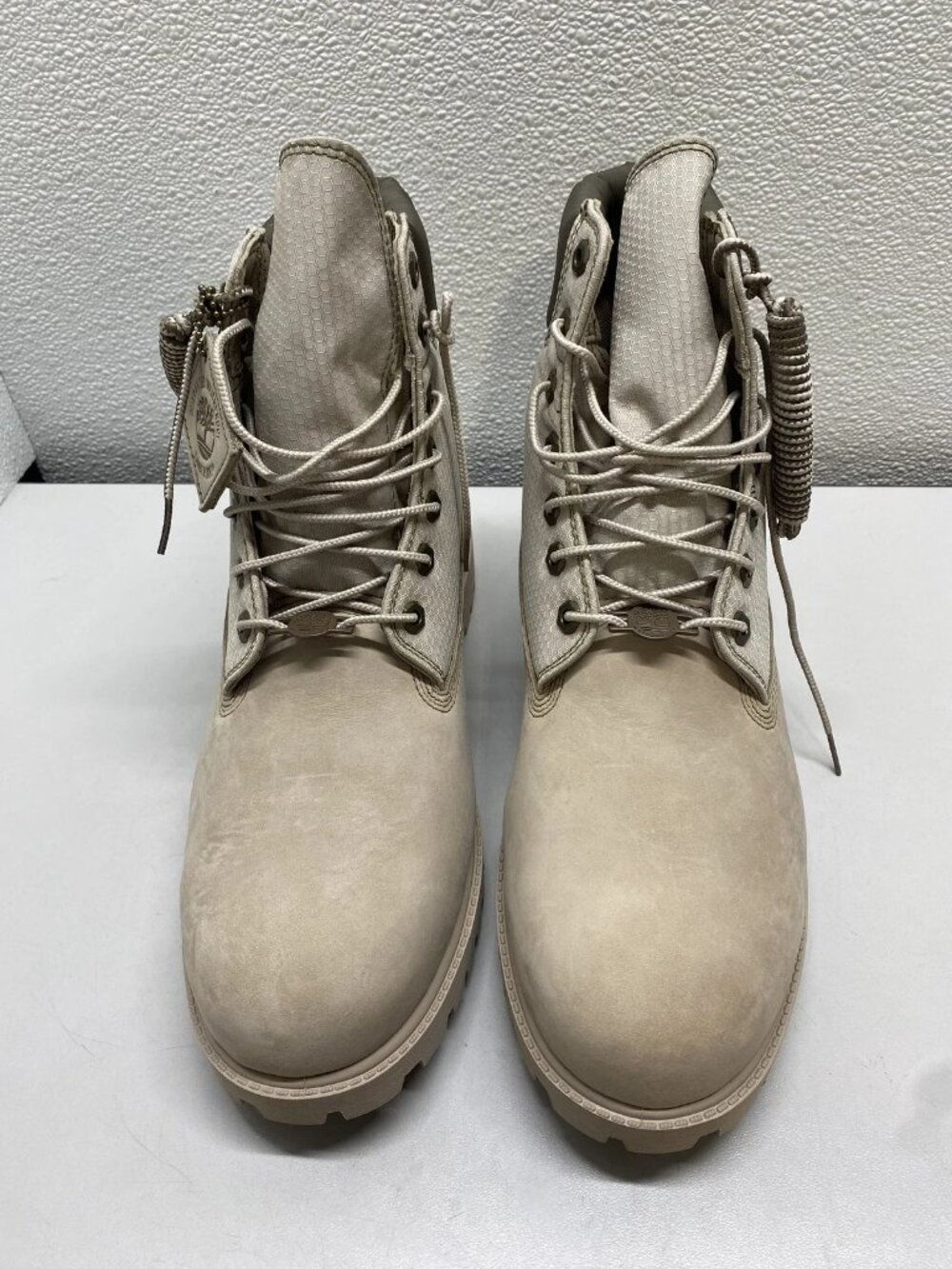 Timberland Mens Heritage 6" Waterproof Leather Nylon Boots Size 11.5 M Beige - Picture 13 of 14
